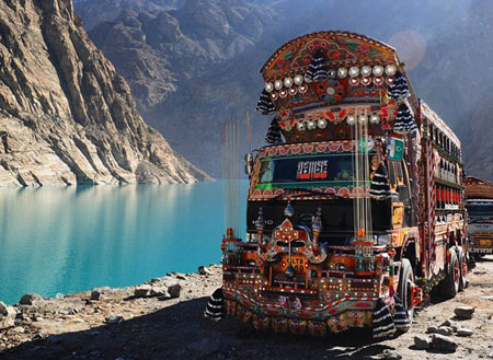 کامیون توریستی در پاکستان +عکس