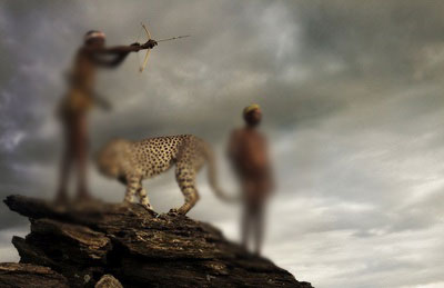 رابطه جالب شکارچیان بومی با پوزپلنگ‌ها +تصاویر