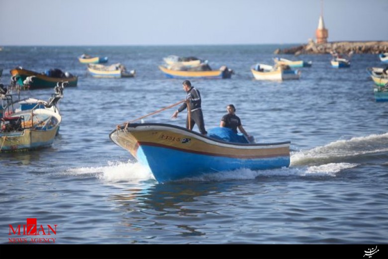 مساحت صید ماهی برای فلسطینیان در سواحل غزه افزایش یافت