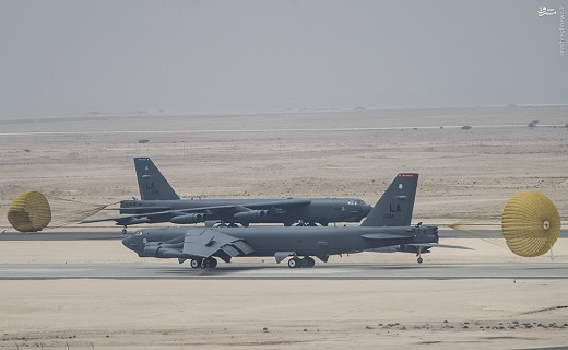 بمب افکن های B-52 در قطر + عکس
