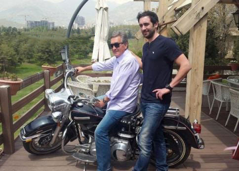 موتورسواری برانکو و پسرش در تهران +عکس