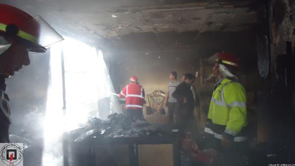 سماور گازی، خانه ای را در میاندوآب به آتش کشید +تصاویر