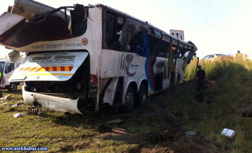 10 کشته در پی واژگونی یک دستگاه اتوبوس +تصاویر