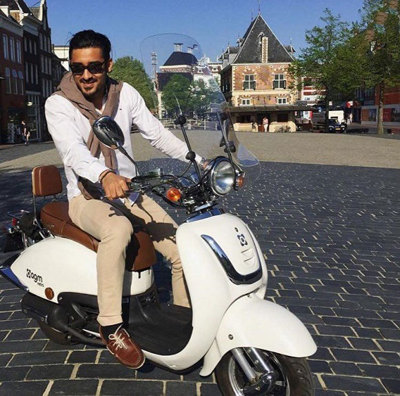 موتورسواری رضا قوچان نژاد در اروپا +عکس