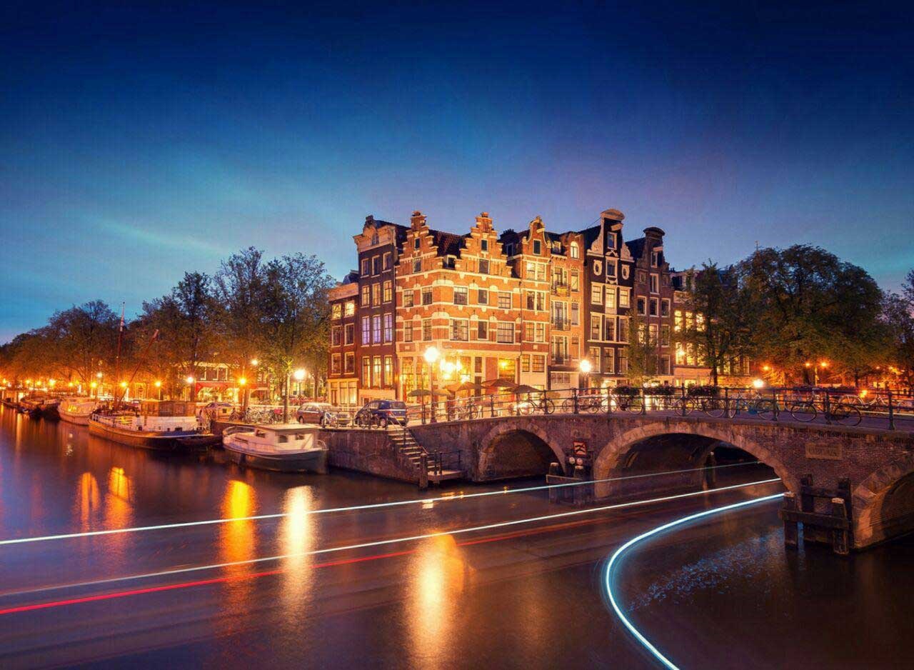 نمایی زیبا از شهر آمستردام +عکس