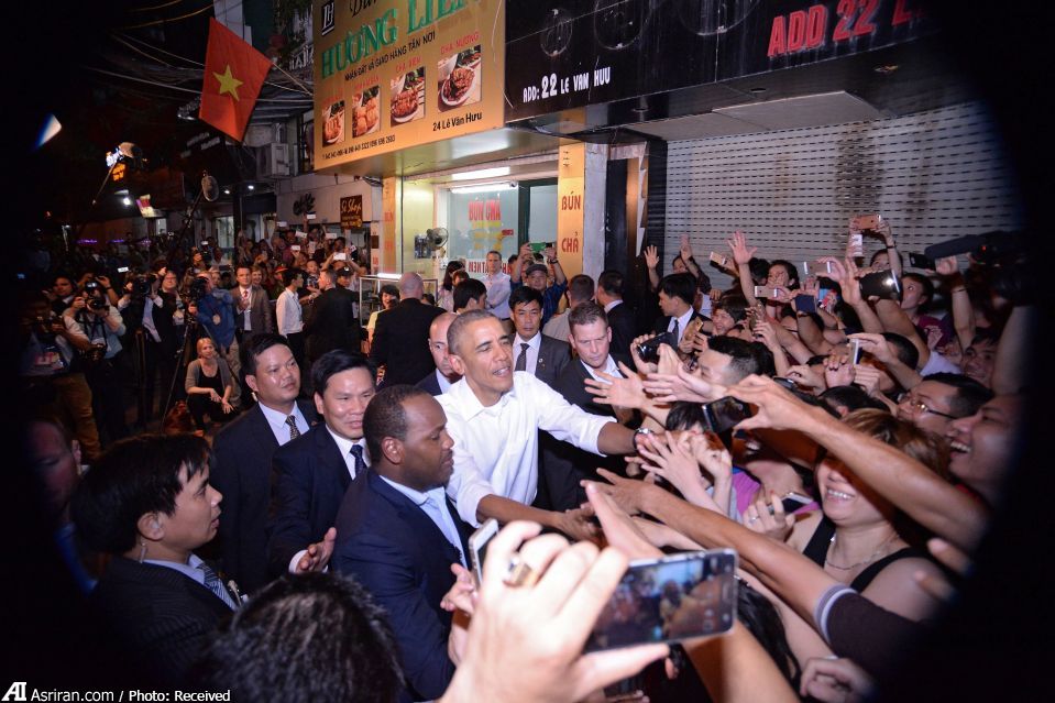 استقبال از اوباما در خیابان های ویتنام +عکس