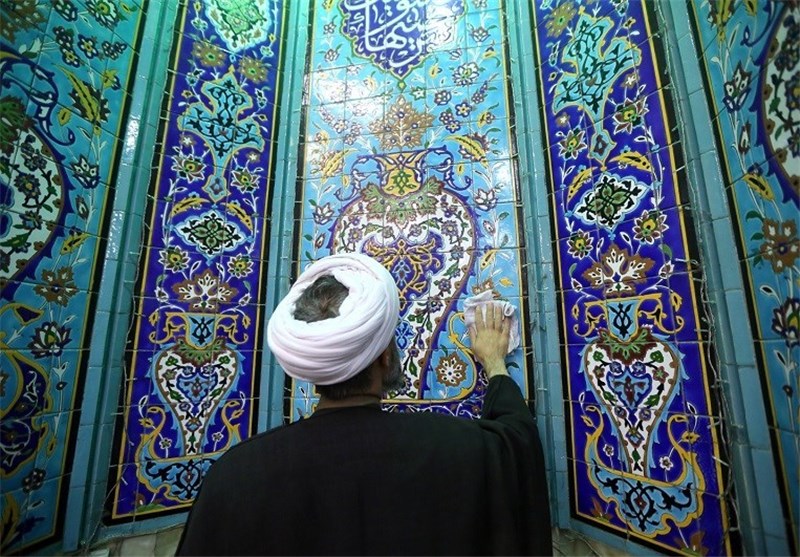 غبارروبی از مسجدی که مطب پزشک هم دارد +عکس