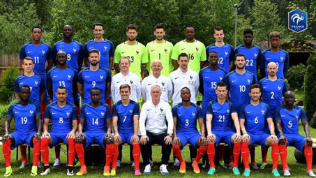 تیم ملی فرانسه در یورو + عکس