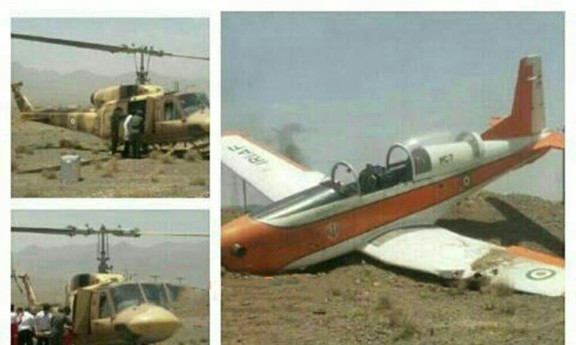 سقوط هواپیمای آموزشی در جاده نائین- اردستان/ دو نفر مجروح شدند
