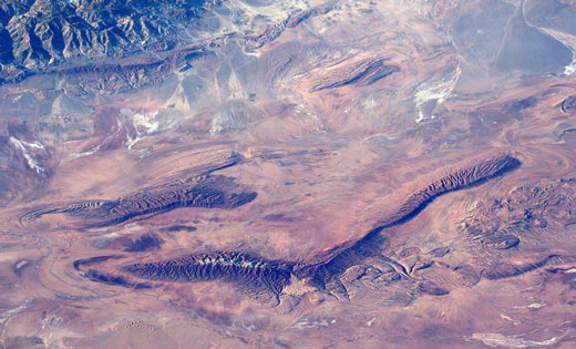 تصویر فضانورد انگلیسی از دشت کویر ایران