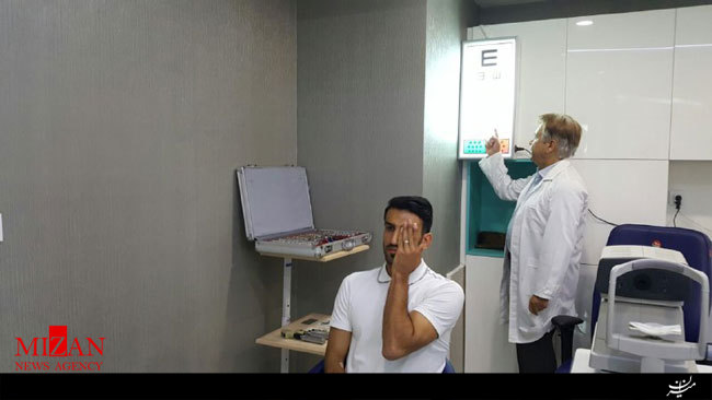 حضور ماهینی در تست پزشکی پرسپولیس + عکس