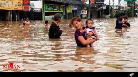 سیل شدید و رانش زمین در اندونزی