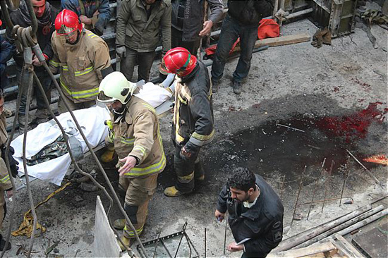 مرگ کارگر ساختمان پس از سقوط بالابر