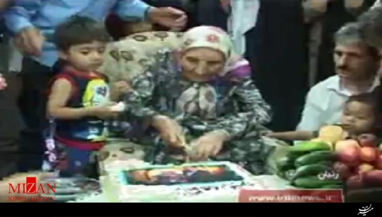 مراسم جشن تولد بانوی 115 ساله زنجانی + فیلم
