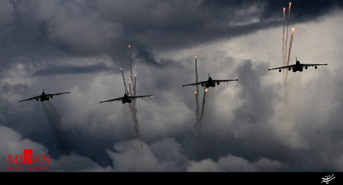 حمله جنگنده های روسیه به تروریستها در لاذقیه