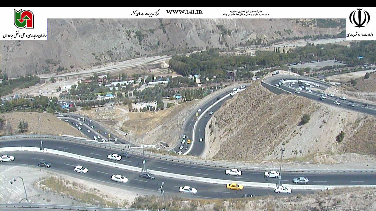 ترافیک نیمه سنگین در محور تهران-جاجرود+ عکس