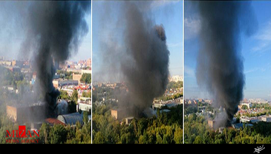 آتش‌سوزی مهیب مسکو با ۱۶ کشته + فیلم