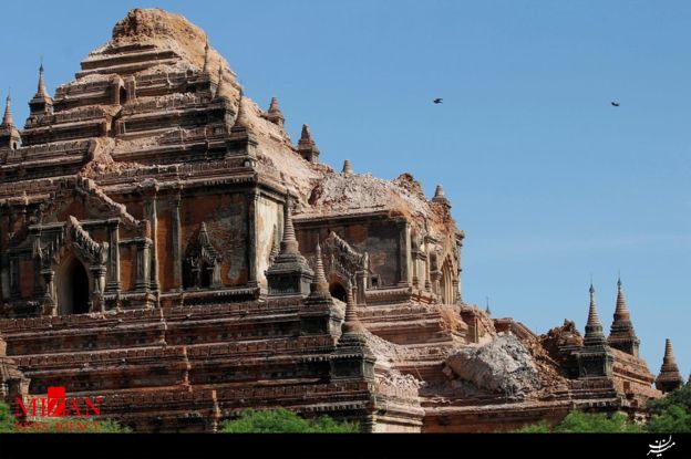 زلزله میانمار؛ گزارش تصویری از تخریب مکان های تاریخی