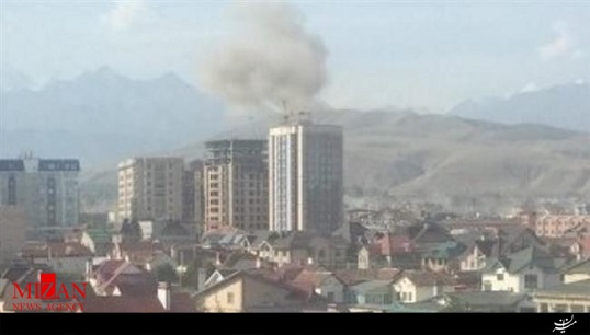 انفجار سفارت چین در قرقیزستان + فیلم