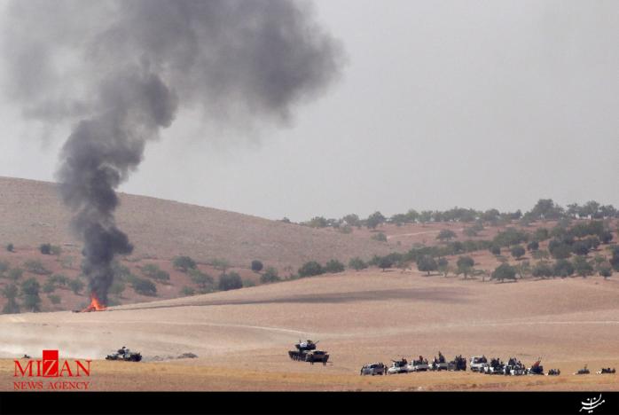حمله جنگنده های ائتلاف آمریکایی به مواضع داعش