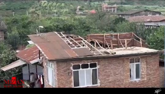خسارت طوفان و سیل در مازندران و گلستان + فیلم