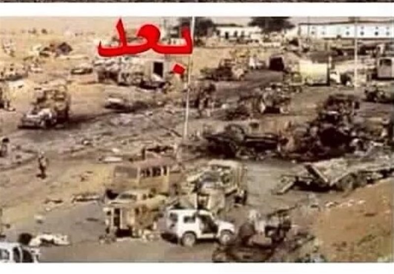 نابودی ۱۰۰ تانک و خودروی زرهی عربستان در حمله موشکی ارتش یمن+عکس