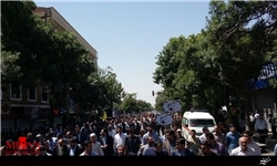 راهپیمایی مردم علیه 2 رژیم آل‌سعود و آل‌خلیفه در تهران آغاز شد