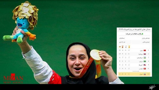 تیرانداز طلایی ایران در پارالمپیک ریو + فیلم