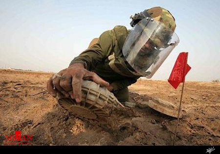 پاکسازی آلوده‌ترین منطقه مین در استان خوزستان
