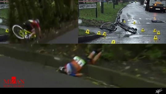 ویدئو و تصاویر تائید نشده از صحنه برخورد دوچرخه سوار پارالمپیکی