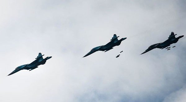نیروی هوای روسیه در شمال عمص تروریست ها را هدف قرار داد