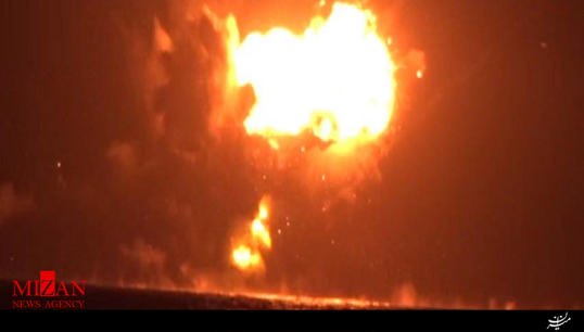 انهدام کشتی جنگی اماراتی در سواحل یمن + فیلم