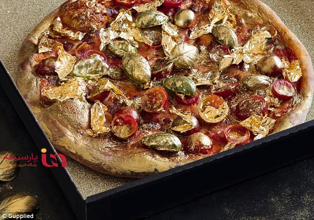 پیتزا با طعم طلای ۲۴ عیار+عکس