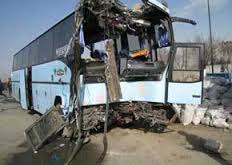 15 مجروح در تصادف اتوبوس،پراید و کامیون