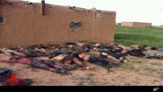اجساد پراکنده داعشی‌ها در اطراف موصل + فیلم