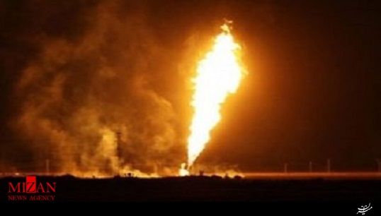 نخستین تصاویر از لحظه انفجار در خط انتقال گاز ایران به ترکیه + فیلم