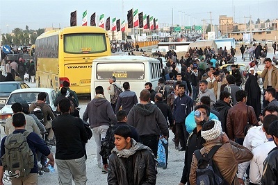 آغاز پیش فروش بلیط اتوبوس های انتقال زائران به مرز/ استفاده از گیت های سیار در مرزهای خوزستان