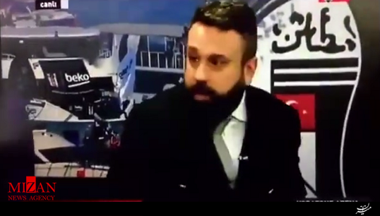 واکنش دیدنی مجری به انفجار مهیب استانبول در برنامه زنده + فیلم
