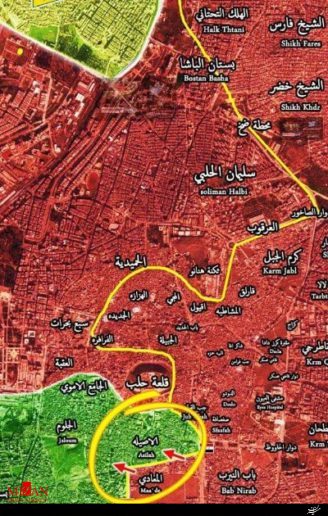 تازه‌ترین پیشروی ارتش سوریه در حلب/منطقه الاصیله آزاد شد