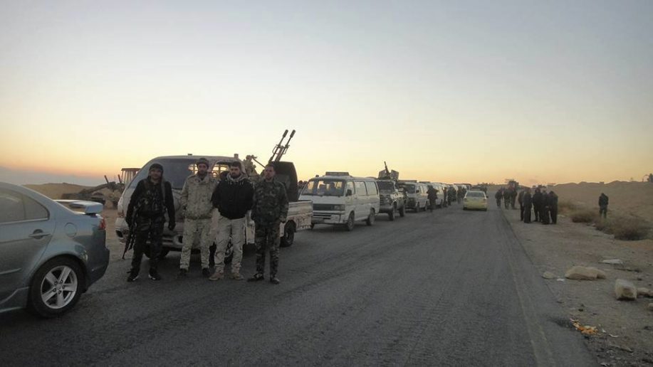 آماده سازی واحدهای عملیاتی ارتش سوریه در شهر تدمر