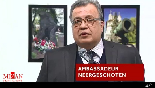 لحظه ترور سفیر روسیه در ترکیه + فیلم