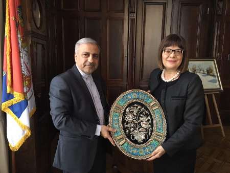 رئیس مجلس صربستان از توسعه همکاری های پارلمانی با ایران استقبال کرد