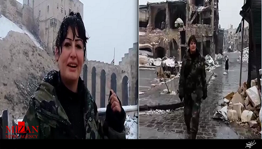 دختر سوری که 6 ماه محافظ قلعه حلب بود + فیلم