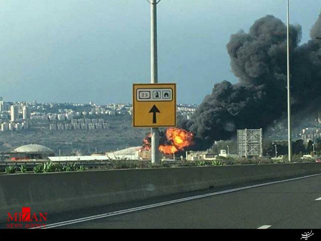 انفجار در پالایشگاه نفت حیفا