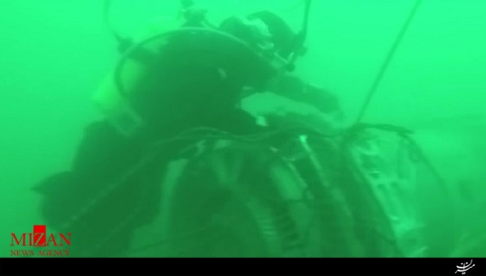 بازیابی لاشه هواپیمای روسیه در عمق دریای سیاه + فیلم