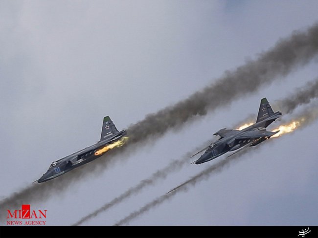 جنگنده‌های روسیه مواضع داعش در سوریه را در هم کوبیدند
