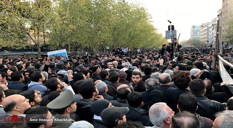 حضور پرشکوه مردم  در دانشگاه تهران در تشییع پیکر آیت الله هاشمی رفسنجانی