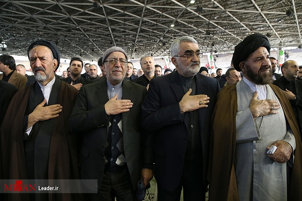 حضور شخصیت‌های لشکری و کشوری در مراسم وداع با پیکر آیت الله هاشمی رفسنجانی + تصاویر