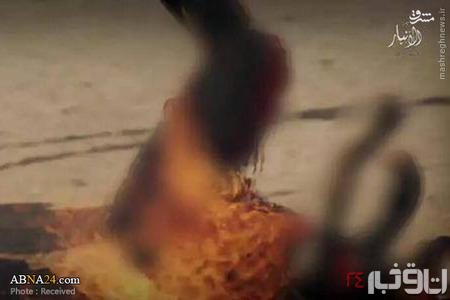 سوزاندن عجیب مردان‌عراقی توسط داعش+تصاویر
