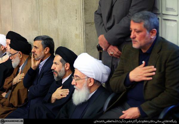 احمدی نژاد در مراسم ترحیم آیت الله هاشمی رفسنجانی +عکس